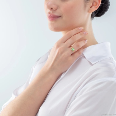 Кольцо Coeur de Lion, Green-Gold, 0500/40-0516 60